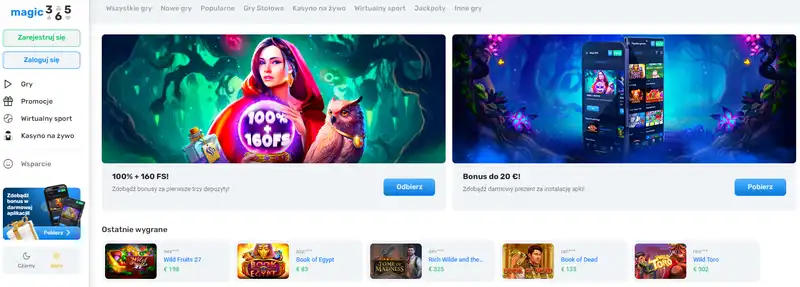 Magic365 Casino Strona Główna