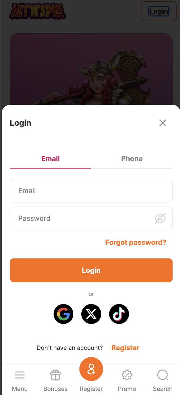 hitnspin register