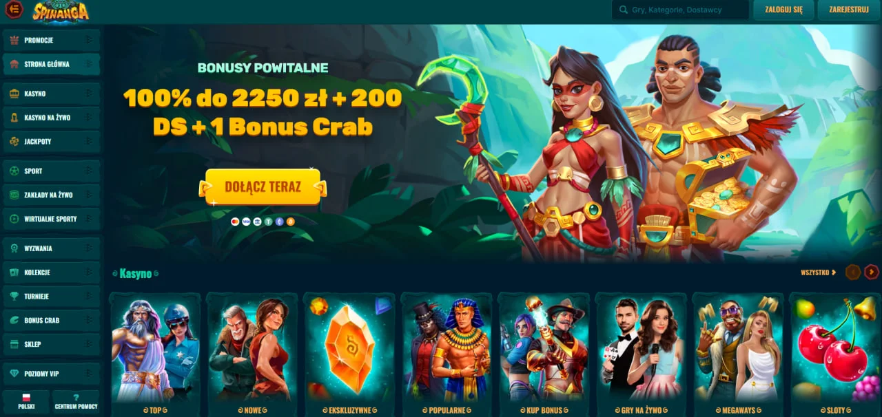strona główna Spinanga Casino