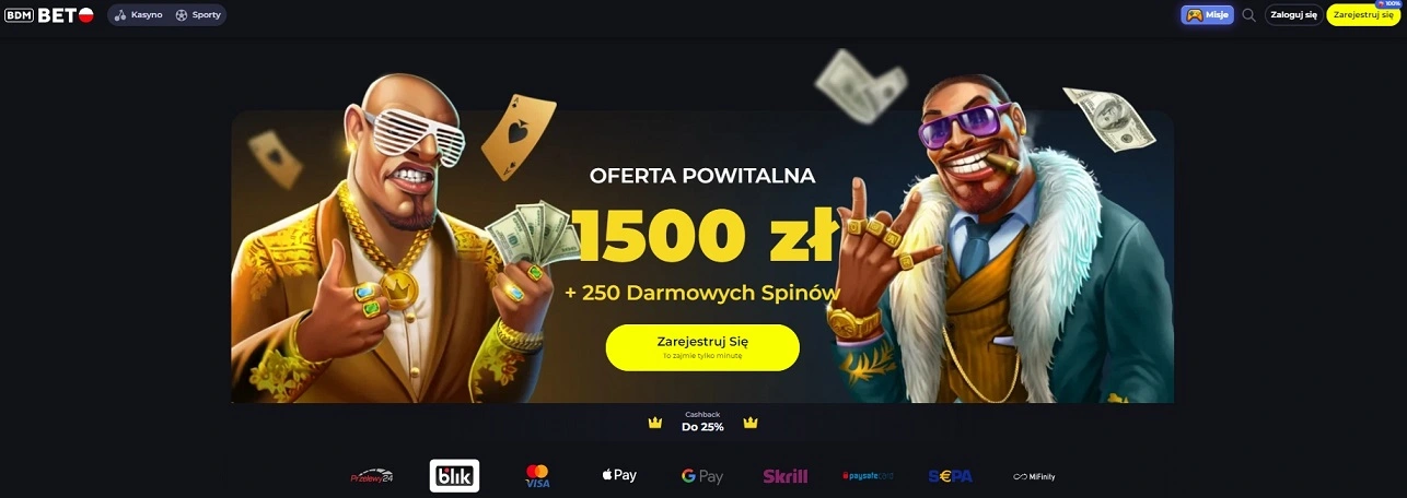 Strona główna w BDMBet Casino