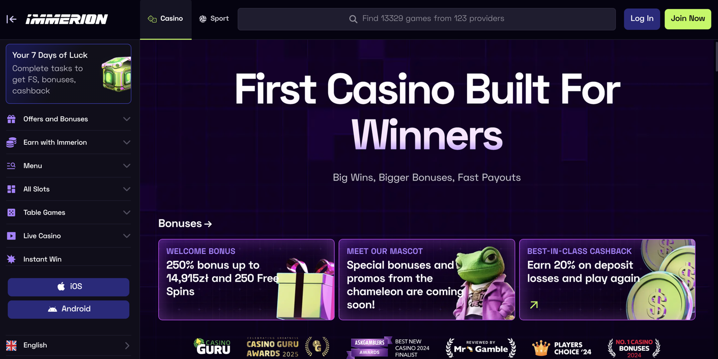 immerion casino